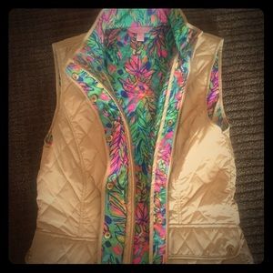 Lilly Pulitzer puffy vest EUC sz small